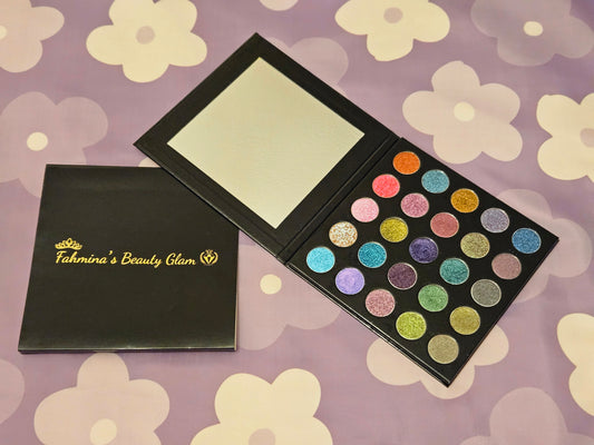 Vibrant-Glow Faint Multichrome Pressed Eyeshadow Palette